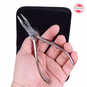 Ensemble de pinces en acier inoxydable, 12 pièces, qualité supérieure, pour extension de cheveux, coiffure, Micro anneaux, perles, outils d'extensions - Product Image 4