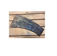 Plaques en forme de corne du margot ou gava, assiettes à pointes de médaille, cadres de lunettes, artisanat en corne naturel,