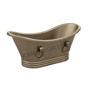 Bañera de baño de cobre puro de color personalizado, diseño ovalado con diseño de latón y acabado de níquel, bañeras de acero inoxidable - Product Image 3