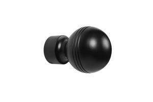 Embouts de rideau réglables en fer de 25 mm noirs de luxe au design industriel, longueur personnalisable facile à installer pour la maison - Product Image 4