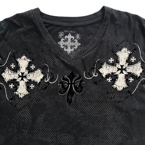 T-shirt délavé pour femme style vintage en coton délavé, décontracté, streetwear, mode quotidienne, haut d'été - Product Image 6