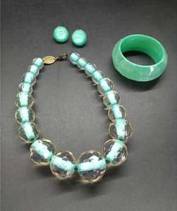 Collar de cuentas de resina con pendientes, pulsera, joyería de moda, collar, joyería, collar decorativo, joyería para usar, compromiso - Product Image 1