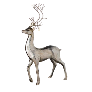 Escultura de ciervo de aluminio de nuevo diseño para escultura de decoración de exhibición, Decoración de mesa con acabado brillante, estatuas de ciervos de animales - Product Image 3