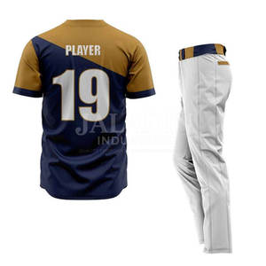 Uniforme de Béisbol Personalizado con su Nuevo Diseño, Uniforme de Béisbol de Alta Calidad con Diseño Personalizado en Venta - Product Image 2