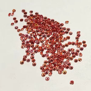 อัญมณีอัญมณีเจียระไนแบบหลวมขนาด1.5มม. ไพลินสีส้มธรรมชาติ - Product Image 2