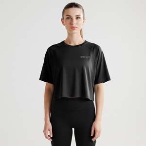 เสื้อยืดฝึกซ้อม GAI สีดำ ผลิตจากผ้าถัก - Product Image 1