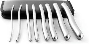 Ensemble de sons de dilatateur Hagar Ensemble de 8 dilatateurs à double extrémité en acier inoxydable pour le contrôle de la vessie et le kit de chirurgie des exercices du plancher pelvien - Product Image 4