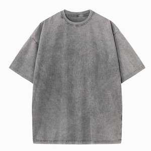 T-shirt délavé à l'acide 100% coton, coupe oversize, grande taille, imprimé graphique, t-shirts pour hommes, logo imprimé, t-shirt vintage, manches courtes, col rond, décontracté - Product Image 4