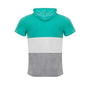 Conjunto de 2 Piezas de Sudadera y Pantalones Cortos Deportivos de Verano para Hombre, Personalizable, Transpirable, de Algodón Térmico - Product Image 5