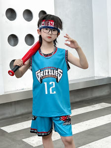 通気性抜群、速乾性、軽量なキッズバスケットボールジャージ、練習用、学生チームユニフォームセット、工場直販、格安、ジミーズ - Product Image 6