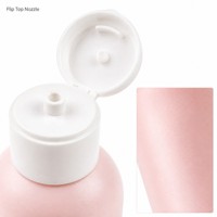 Flacon de lotion PET vide de 211 ml avec bouchon à clapet, emballage cosmétique cylindrique, impression UV personnalisée du logo