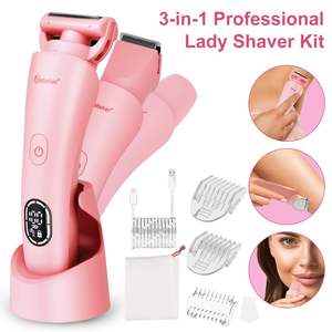 Depiladora Eléctrica 3 en 1 para Mujer con Pantalla LED, Resistente al Agua IPX7, Depiladora Íntima USB y Recortadora de Bikini para Uso Doméstico - Product Image 5