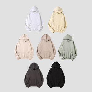 Vêtements de rue décontractés de haute qualité sweat à capuche en éponge française sweat à capuche surdimensionné poids lourd impression bouffante sérigraphie logo sweats à capuche personnalisés pour hommes - Product Image 3