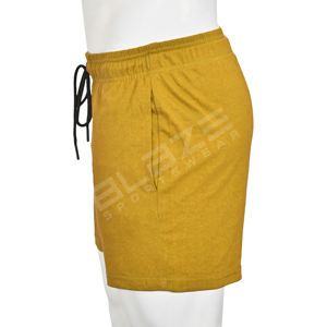 Pantalones cortos de gimnasio para hombre recién llegados con cintura media de secado rápido, diseño sólido informal, logotipo personalizado, precio bajo - Product Image 4