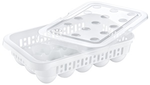 15 Compartments Eco-Friendly <b>Egg</b> Holder Storage Container Lid Refrigerator BPA-Free Plastic <b>Egg</b> Tray Holder Home Kitchen - Product Image 5