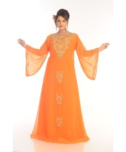 Vestido caftán árabe moderno para mujer vestido de novia - Product Image 5