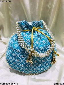 Cadeau de soirée Potli Batua Bag Sacs de soirée élégants et élégants - Product Image 5