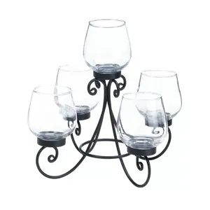 Bougeoir suspendu en métal de qualité supérieure pour décoration murale de salon, de Noël et de la maison - Product Image 3