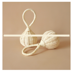 ของตกแต่งโต๊ะในเทศกาลคริสต์มาสทำมือประดับโต๊ะทำจากหวายและลูกปีนบนโต๊ะ - Product Image 4