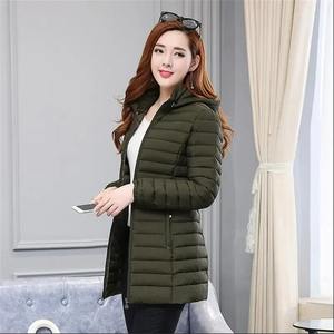Veste matelassée à col montant, couleur unie, pour l'hiver, style urbain, personnalisable, coupe-vent et imperméable, pour l'extérieur - Product Image 4