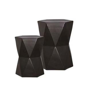 Best Selling Premium Quality Metal Home Interior Decorative Furniture <b>Stool</b> Diamond Hammered Aluminum <b>with</b> Logo for Gift - Product Image 5