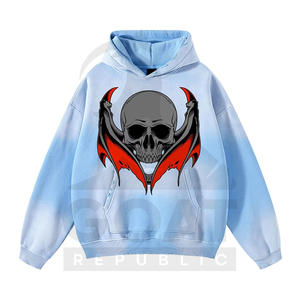 Sweat-shirts unisexes surdimensionnés à épaules tombantes, décontractés, imprimés graphiques, pour l'hiver, logo personnalisé sur le devant, 100% coton biologique, teinture unie - Product Image 3