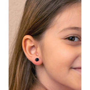 NOVAMART Fine 925 Sterling Silver Royal Blue <b>Studs</b> <b>Earrings</b> Ball-shaped Diamond Sapphire <b>Turquoise</b> Rose Gold Gift for Kids and G - Product Image 4