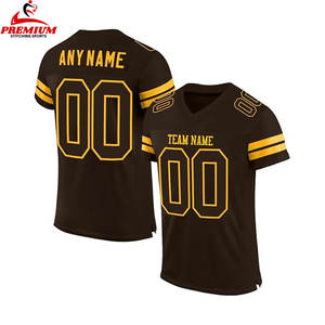 Camiseta de fútbol americano de malla de secado rápido con impresión por sublimación digital, camiseta de fútbol americano personalizada al por mayor para hombre - Product Image 5