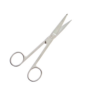 Tijeras Quirúrgicas Manuales Rectas y Afiladas, Pinzas de Acero Inoxidable de Un Solo Uso en Empaque Estéril, Tijeras para Vendajes KNOWLES - Product Image 3