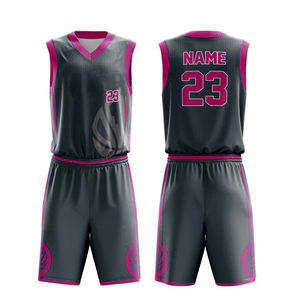 Uniformes de basket-ball personnalisés pour hommes, vente en gros de haute qualité, ensemble de maillots de basket-ball imprimés par sublimation, grandes tailles disponibles en option - Product Image 2