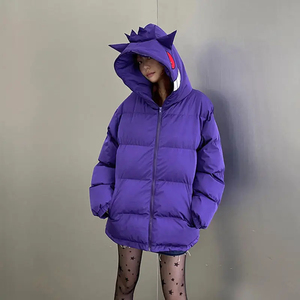 Haute qualité hiver orignal rembourré doudoune coton hommes à capuche surdimensionné Streetwear pleine fermeture éclair à capuche vers le bas manteau unisexe - Product Image 4