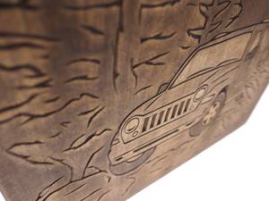 Urne carrée en bois personnalisée pour les cendres humaines boîte commémorative sculpté souvenir urnes de crémation boîtes pour l'enterrement - Product Image 3