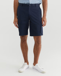 Pantalones cortos de carga informales de verano de cintura media para hombre personalizados al por mayor 2024 Algodón elástico de secado rápido patrón sólido-ecológico 100% - Product Image 2