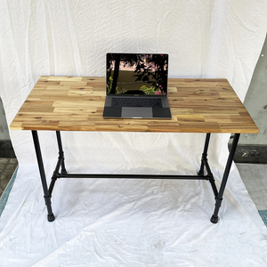 โต๊ะไม้ HBWD027 ทนทาน ขนาด 120x60 ซม. สไตล์โมเดิร์นอินดัสเทรียล ขาทำจากไม้เมลลาก้า เหมาะสำหรับสำนักงาน โรงเรียน โรงพยาบาล - Product Image 3
