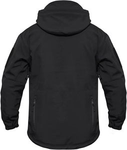 Veste softshell légère pour hommes, manteau de randonnée en plein air respirant coupe-vent résistant à l'eau avec fermeture éclair, vente en gros - Product Image 2