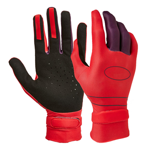 Guantes de ciclismo rojos personalizados con dedos de pantalla táctil y guantes deportivos antideslizantes de dedos completos para ciclismo y equitación al aire libre - Product Image 1