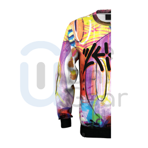 Custom <b>Plain</b> <b>Sweatshirts</b> Bulk Oversized Crewneck Pullover Top for Men Women Streetwear Full Printed Shirt Wholesale Supplier - Product Image 5