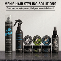 BEAUTRUE Kit de Coiffure Luxe Marque Privée : Poudre Volumisante, Pommade, Spray au Sel Marin pour Texture et Fixation des Cheveux