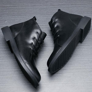 Chaussures Oxford en cuir de vachette pleine fleur avec talon amorti et design antidérapant, chaussures habillées pour hommes, chaussures en cuir - Product Image 3