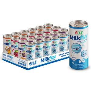 Marque privée 250ml Milkfizz Original VINUT Échantillon gratuit Boissons diététiques fraîchement pressées et réfrigérées OEM/ODM Usine vietnamienne en conserve - Product Image 1