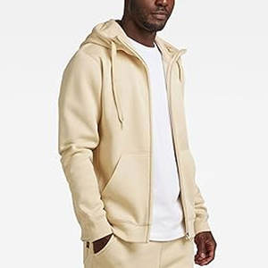 Sweat à capuche classique pour homme avec fermeture éclair en polaire à manches longues et revers côtelés coupe ample sweat à capuche avec logo imprimé en 3D taille XS - Product Image 2
