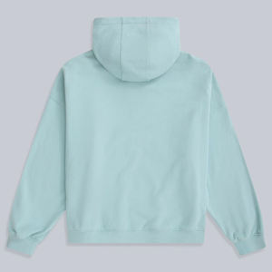 Custom Logo High Quality Oversized Drop Shoulder 420 GSM Hoodie Heavyweight 80% Cotton 20% Polyester Fleece Lined <b>Women</b> Hoodies - Product Image 2