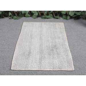 Tapis turc, petit tapis de 1,4 x 2,1 pieds, tapis gris à pois - Product Image 4