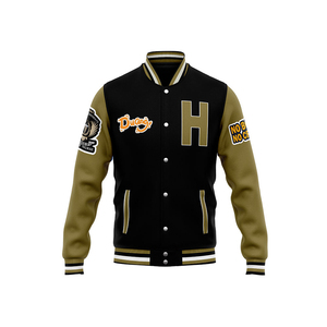 Venta caliente personalizado bordado Varsity chaquetas de alta calidad Unisex chaqueta de gran tamaño camisas de béisbol polar chaquetas de invierno para hombre - Product Image 1