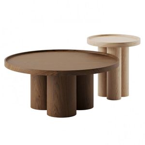 Mesa de Centro Moderna Rústica de Madera Maciza |   Mesa de Centro Hecha a Mano para Sala de Estar y Área de Descanso - Product Image 2