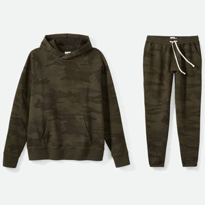 Nouvelle mode pour hommes 100% Polyester décontracté deux pièces ensemble vente en gros entraînement imperméable survêtements vêtements de Sport pour l'hiver grande taille - Product Image 1