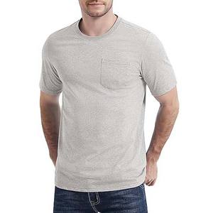 <b>Men's</b> High Street Style Regular Fit Casual <b>Shirts</b> Breathable Cotton Polyester Crewneck <b>Pocket</b> Short Sleeve Nonwoven Customized - Product Image 1