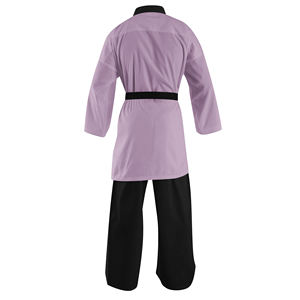 Uniforme de Taekwondo de Poliéster Blanco Personalizado de Alta Calidad con Cuello en V, Conjunto de Ropa de Entrenamiento de Taekwondo Blanco - Product Image 2