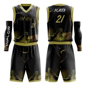 Maillot de basket-ball respirant confortable personnalisé imprimé uniforme de sublimation pour les jeux formation basket-ball personnalisé personnalisé - Product Image 1