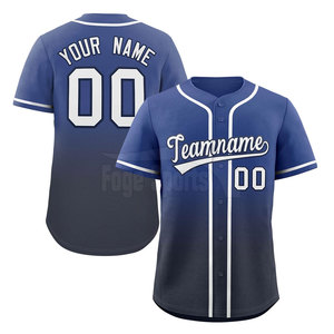 Jersey de béisbol con botones Tamaño personalizado y color Jersey de béisbol de manga corta - Product Image 5